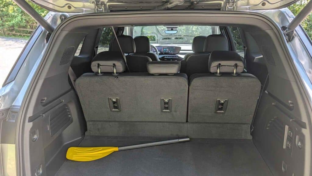 The trunk space of a 2026 Buick Enclave Avenir