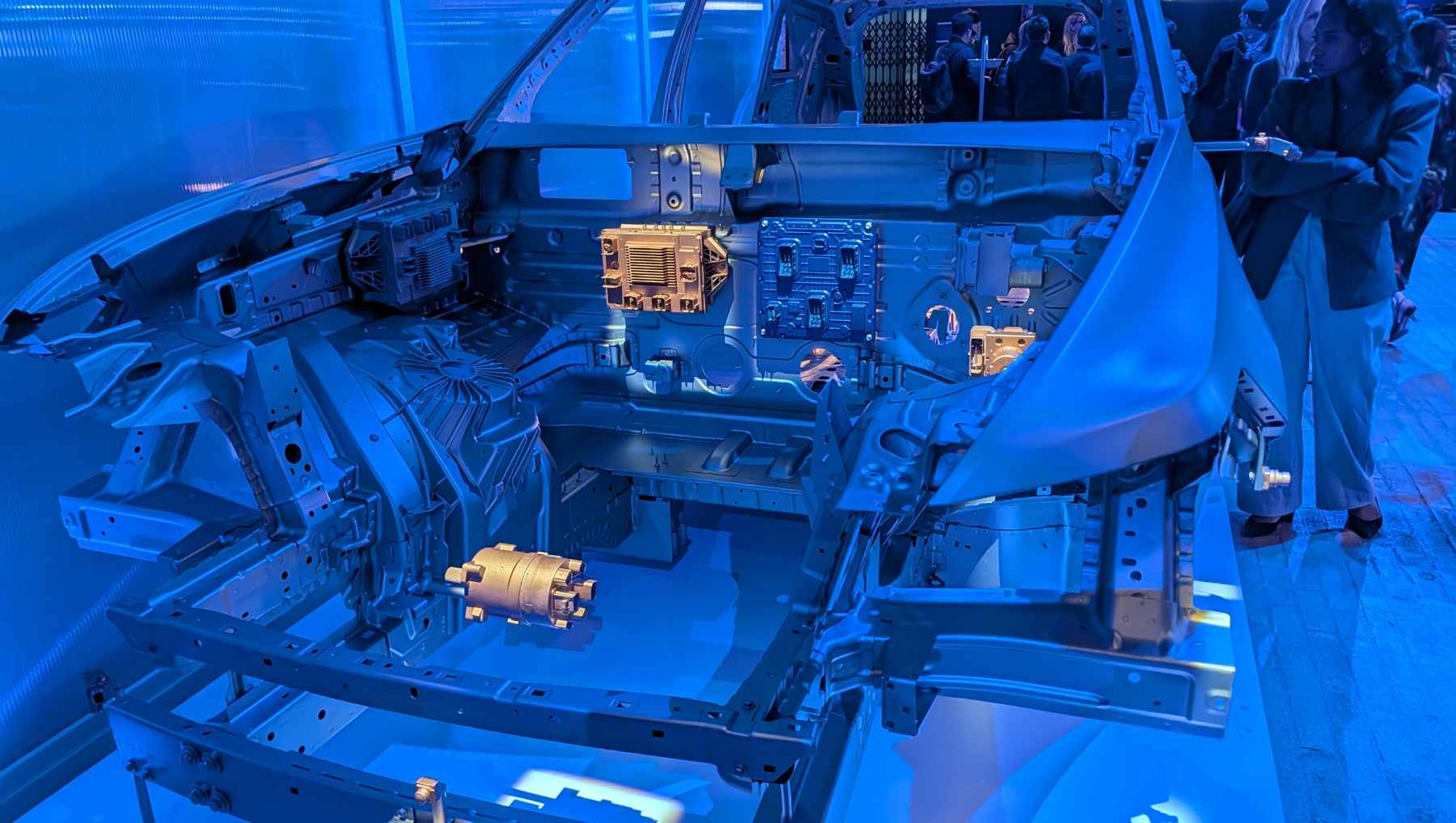 Computer hardware in a Cadillac Escalade IQ Chassis