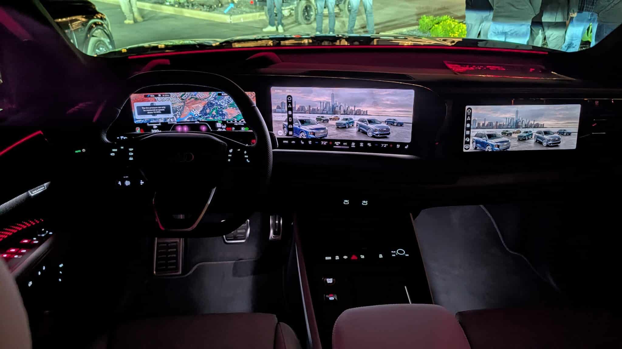 The 2027 Audi Q9 infotainment system