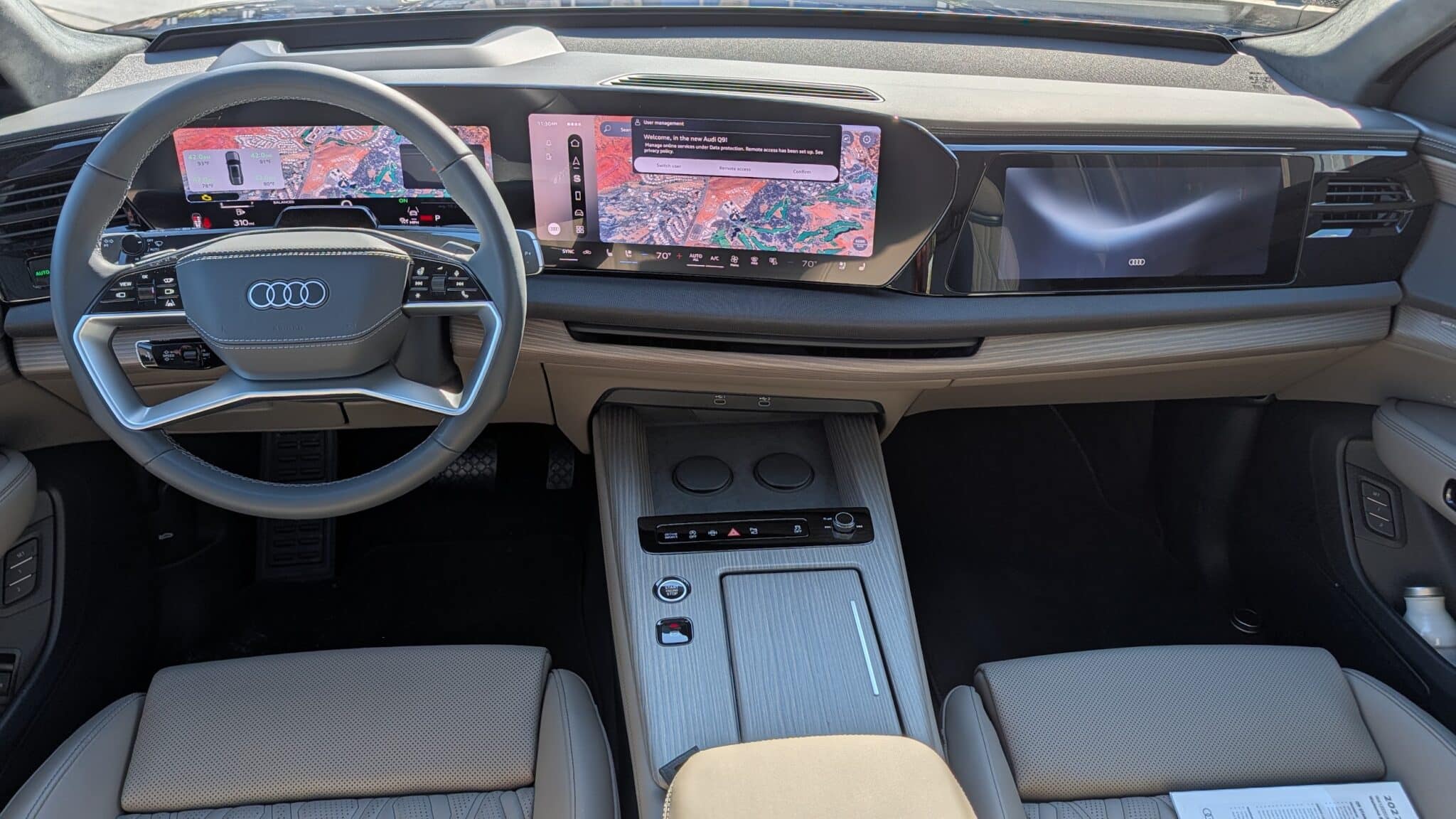The 2027 Audi Q9 dash view