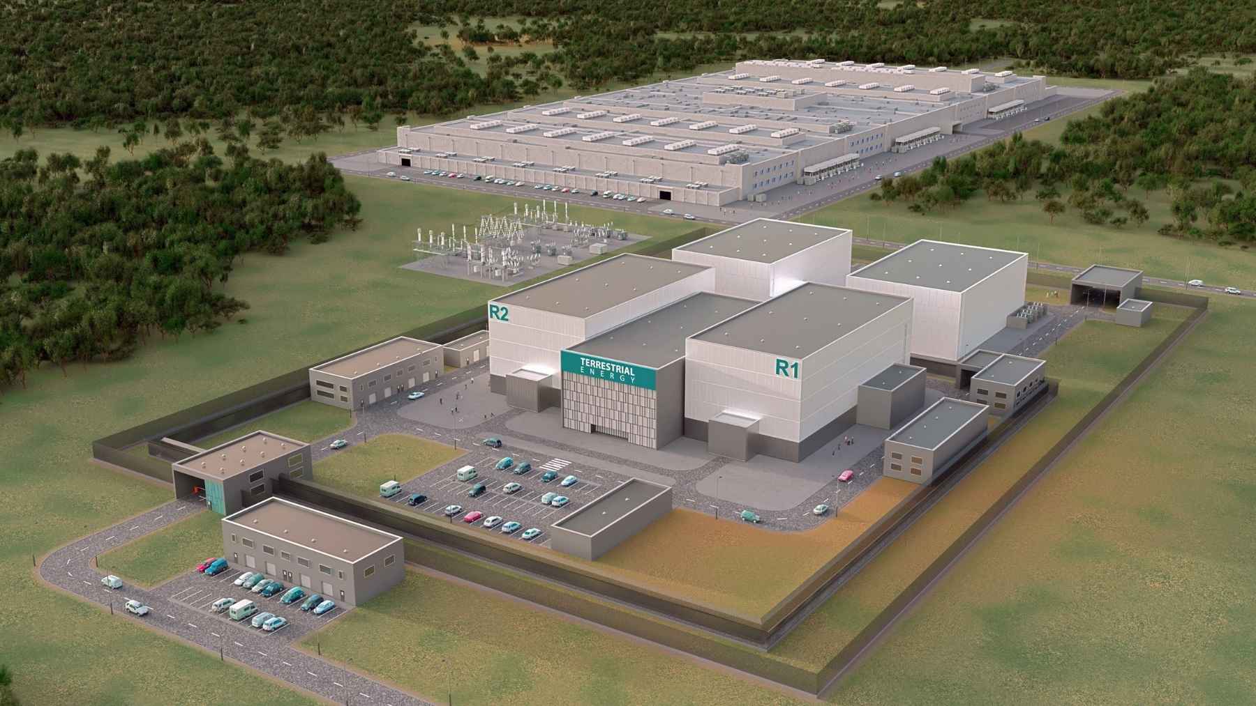 A 390-megawatt nuclear plant would burn natural gas before its reactors ever split an atom, with the turbines built and selling power while two molten salt cores still wait on a license, and each of them gets pulled out and replaced every seven years