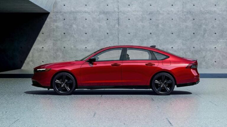 2026 Honda Accord Hybrid, Sport-L side profile in red