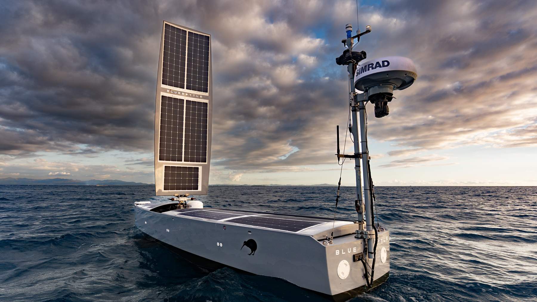 Two 24-foot drone boats that run on sun, wind and waves flew to Fiji in the back of a cargo plane, were backed down a marina ramp and spent four weeks on the shipping lanes flagging 137 vessels for Fiji’s navy without burning a drop of fuel, and Australia has 40 more on order