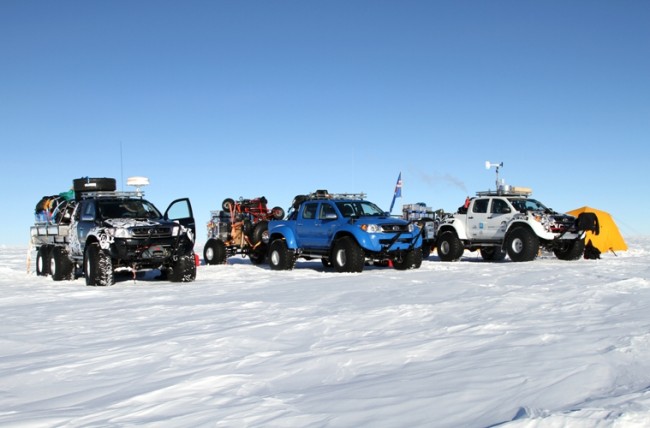 El Toyota Hilux a la conquista de la Antártida