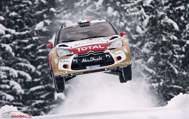 Loeb se luce sobre el hielo en el Rally de Suecia