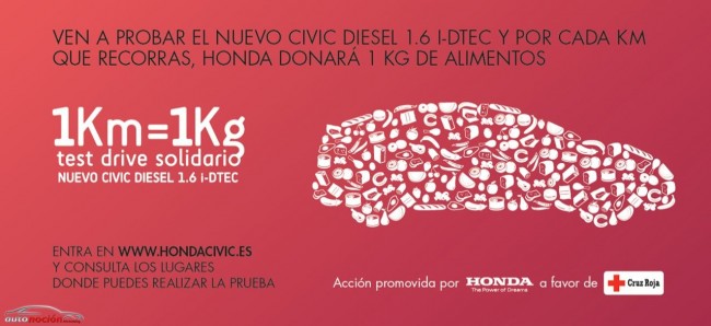 Honda cambia Kilómetros por Kilos de alimentos