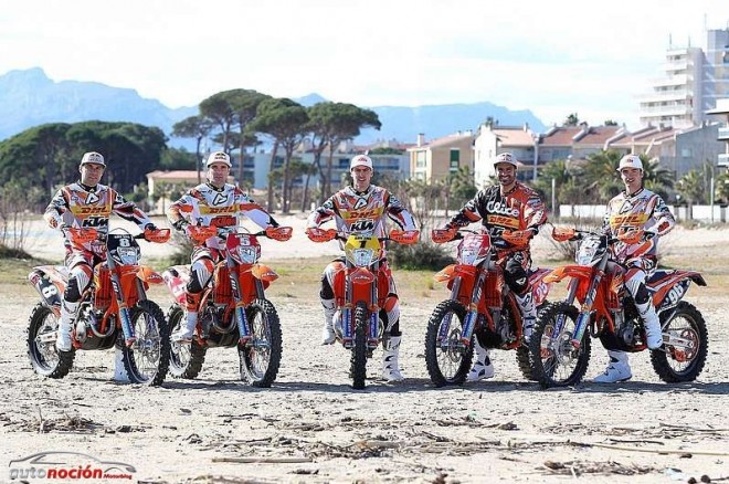 El KTM Enduro Factory Team a punto para la victoria