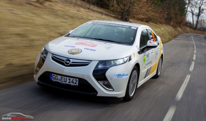 El Opel Ampera en el Rallye de Monte-Carlo