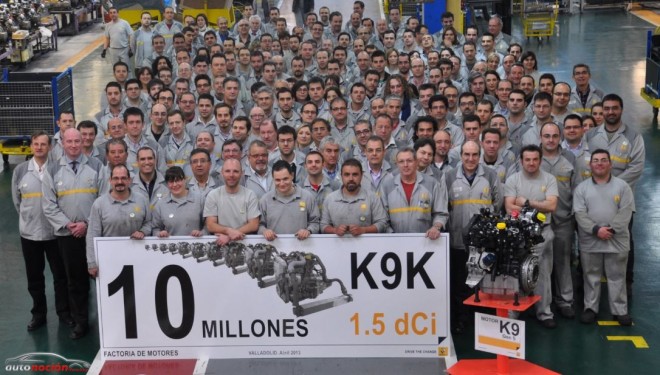 La factoría de Renault en Valladolid produce el motor K9K 10 millones