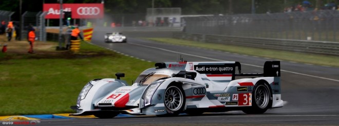 Audi coloca dos R18 e-tron en el podio en un trágico y difícil Le Mans