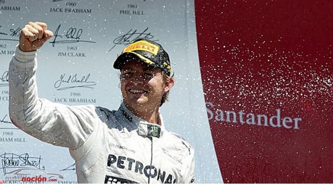 F1: Rosberg gana y Vettel abandona en Silverstone