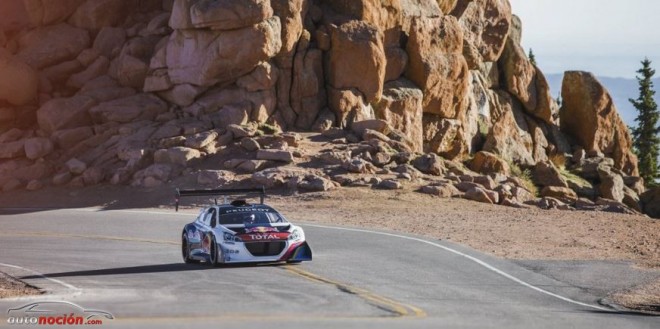 Loeb al volante del Peugeot 208 T16 logra un tiempo récord en Pikes Peak