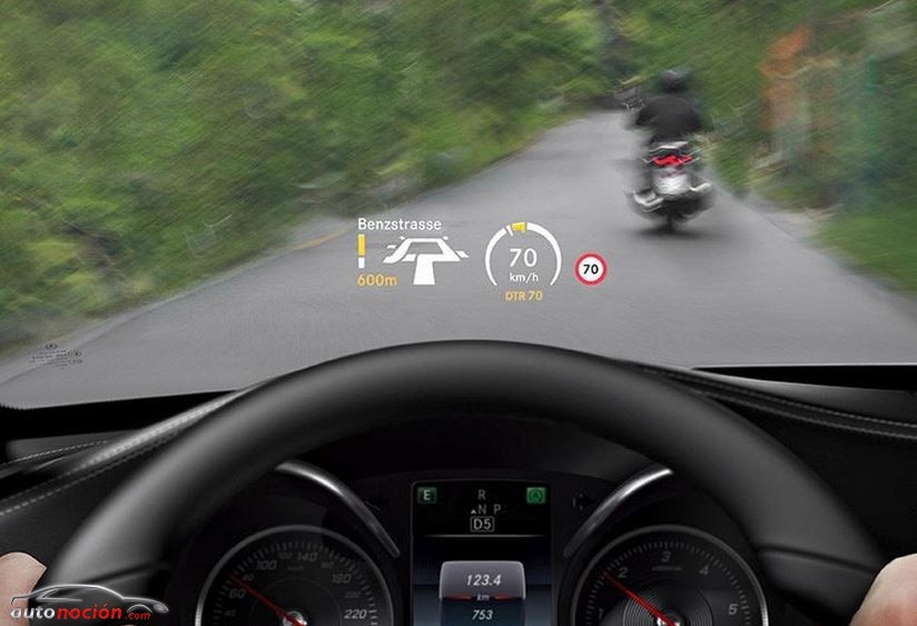 head up display mercedes benz clase c 2015