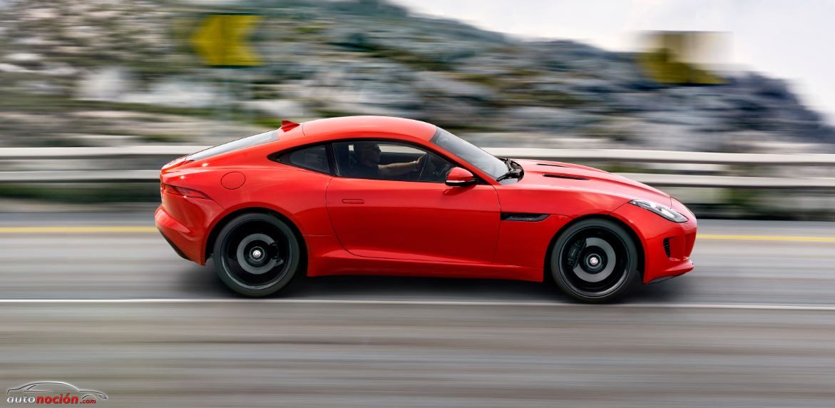 Lateral Jaguar F-Type coupé