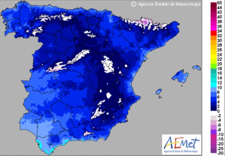 Temperaturas mínimas