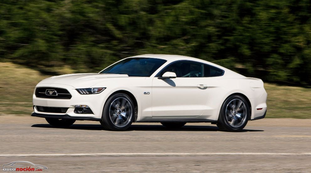 Ford mustang 50 aniversario blanco