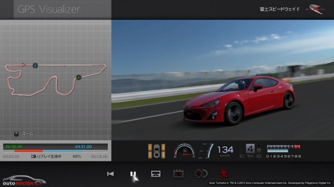 Ahora es posible grabar los datos en circuito con el GT-86 y descargarlos en Gran Turismo 6