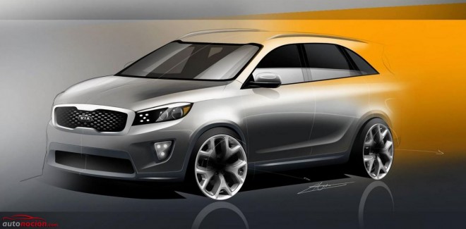 Primeros bocetos del nuevo Kia Sorento