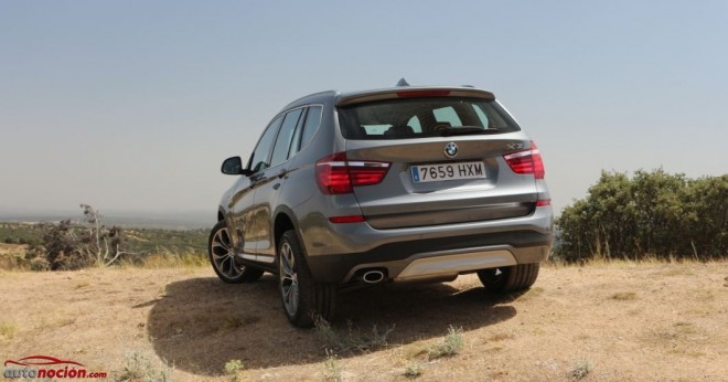 trasera bmw x3 2014