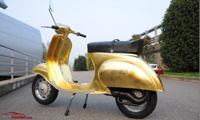 Vespa Oro: Cuerpo de 23 quilates