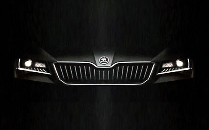 skoda superb frontal