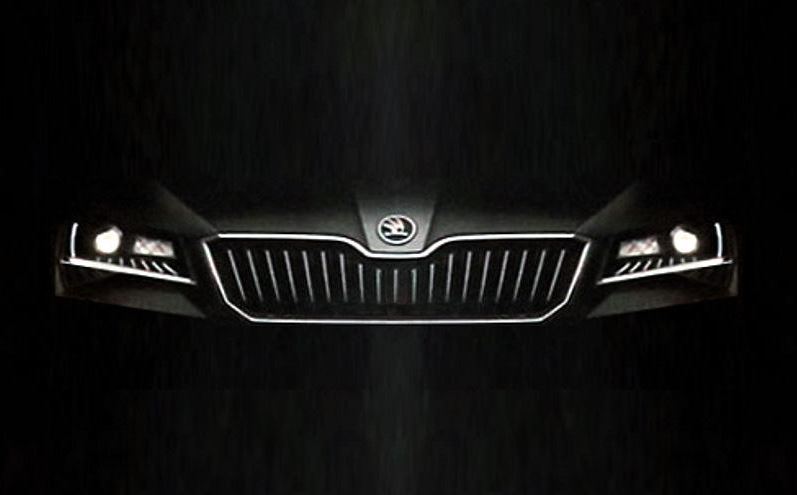 skoda superb frontal