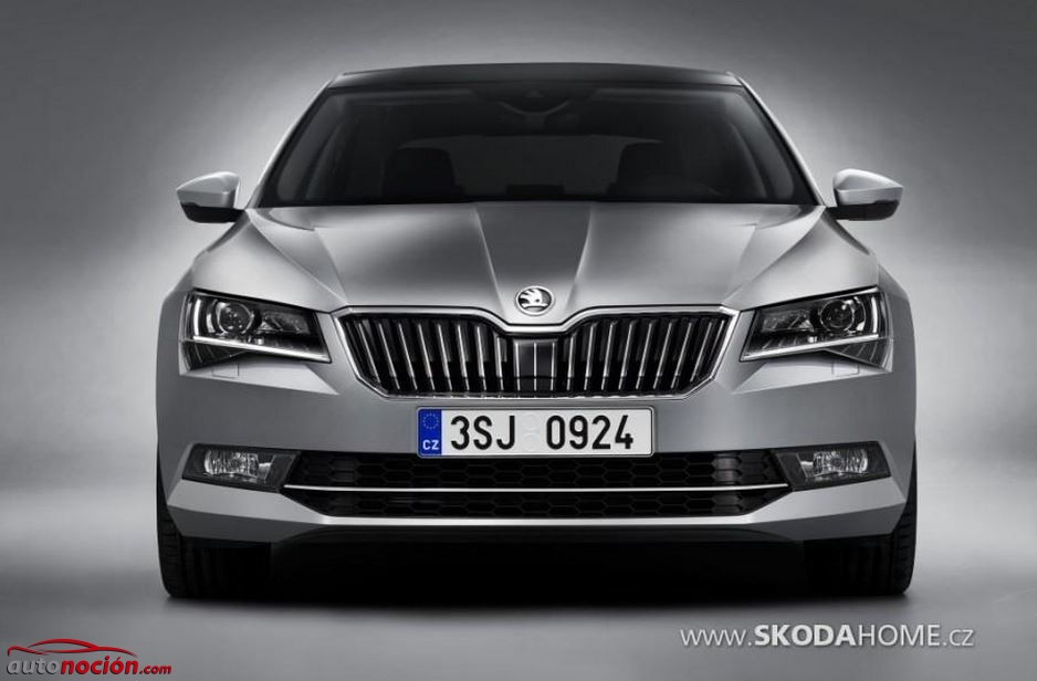 Frontal nuevo skoda superb