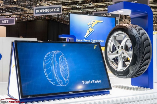 Goodyear presenta el Triple Tube, el neumático que se transforma