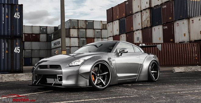 Así luce el Nissan GT-R con el nuevo kit de ensanche de Liberty Walk