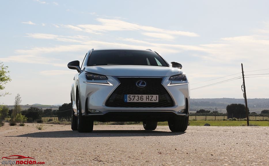 frontal lexus nx carretera