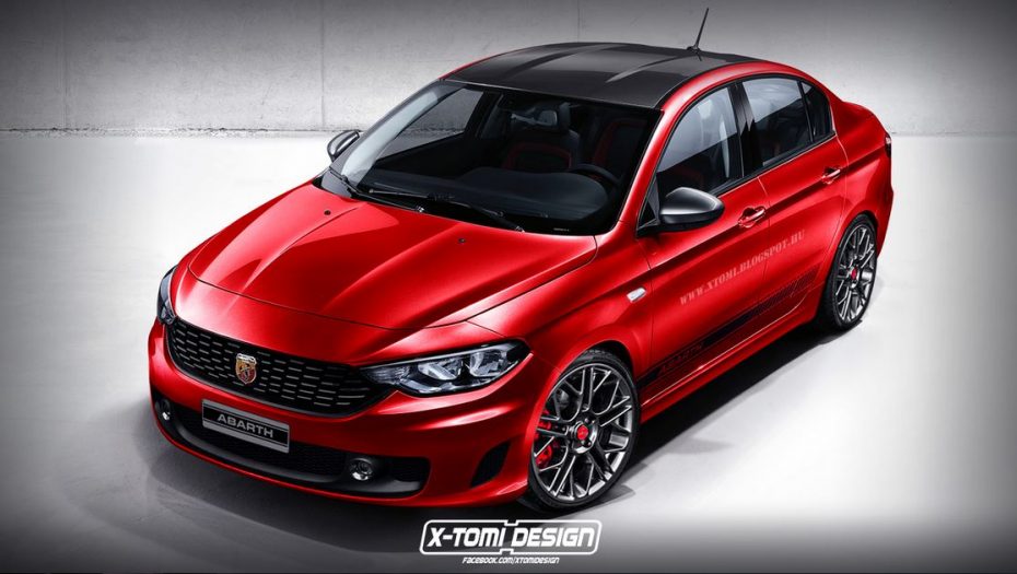 Así sería la variante Abarth del Fiat Aegea, ¿No os parece espectacular?