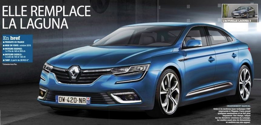 Dicen que así será el Renault Laguna IV, ¿qué os parece?