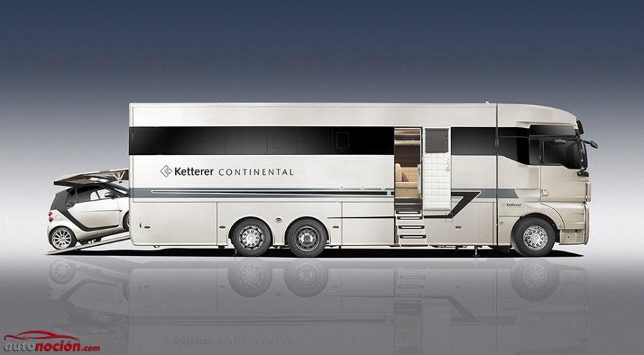 Ketterer Continental: una gigantesca caravana de lujo que te servirá de nave nodriza para tu smart