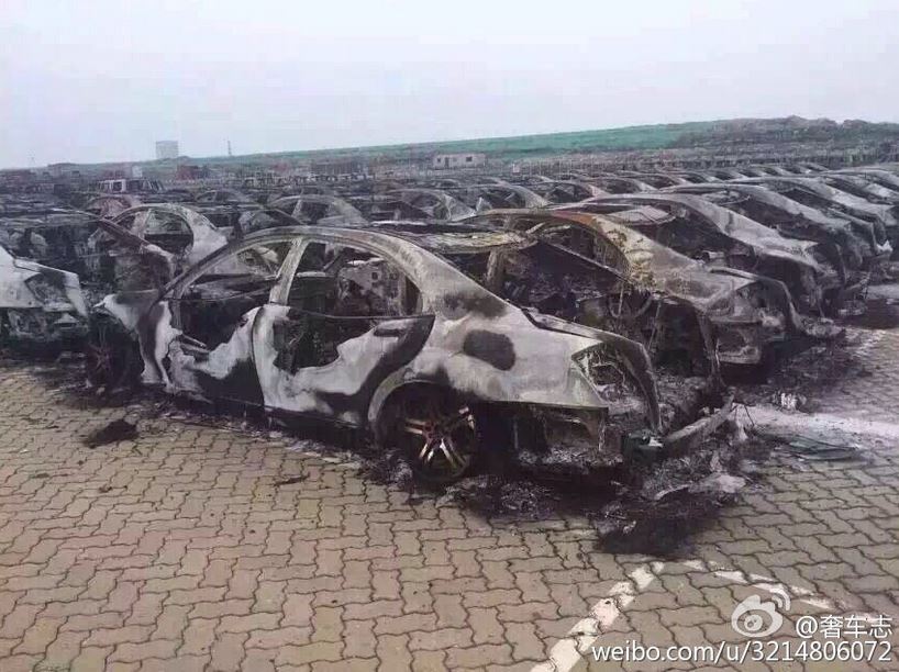 Dolor, mucho dolor: La catástrofe de Tianjin deja 20.000 vehículos nuevos de Brabus, Jaguar, Land Rover o Renault afectados