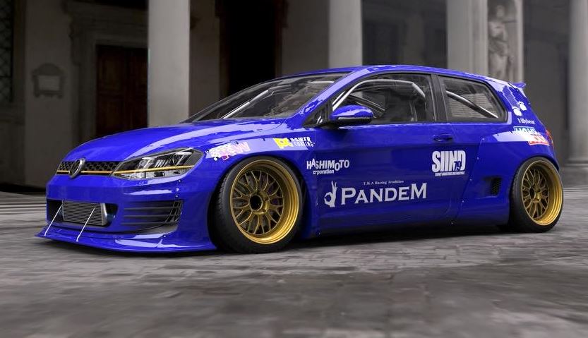 Ojo a este kit de carrocería para el Golf GTI: No es de Liberty Walk pero va por ese camino