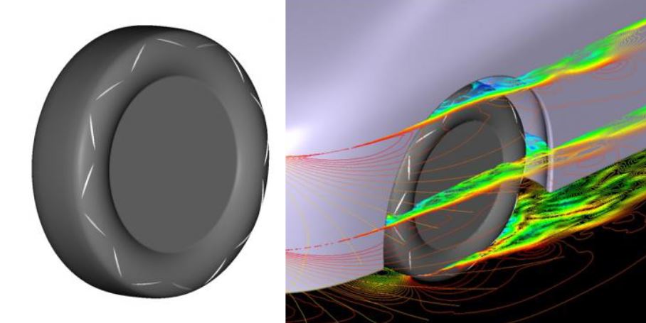 Yokohama apuesta por la aerodinámica de sus neumáticos: Ojo, el neumático del futuro llevará protuberancias en los flancos…