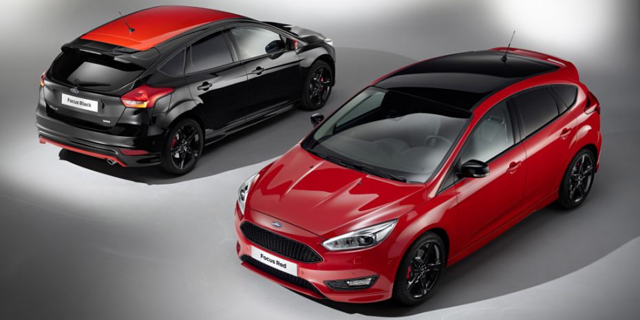 Nuevos Ford Focus Black&Red y Red&Black: Un toque de color para el compacto; hasta 182 CV