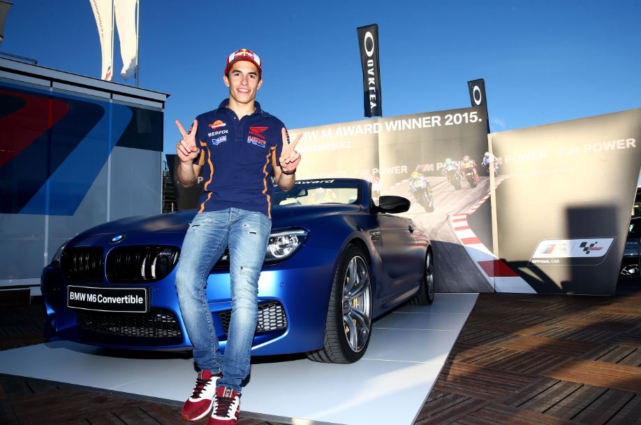 Marc Márquez ya disfruta del BMW M Award 2015, un exclusivo BMW M6 Cabrio