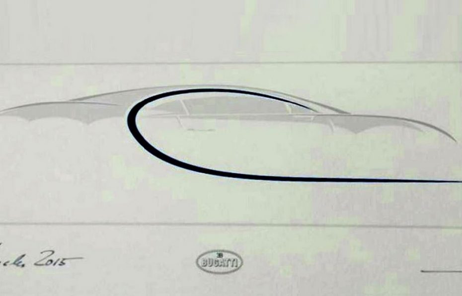 Esta es la silueta del Bugatti Chiron: Revelada en un documento oficial de la marca…