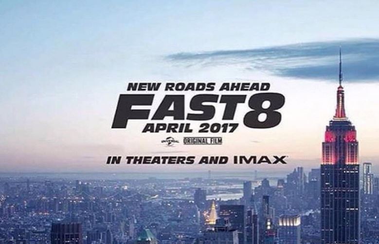 Vin Diesel revela el cartel de Fast and Furious 8: Se estrenará el 14 de abril de 2017