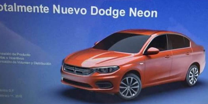 El Fiat Tipo se denominará Dodge Neon al otro lado del charco