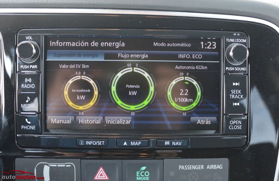 prueba mitsubishi outlander phev 50