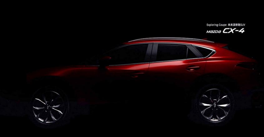 Ya falta poco para conocer al CX-4, el SUV de corte coupé de Mazda: Aquí las primeras imágenes