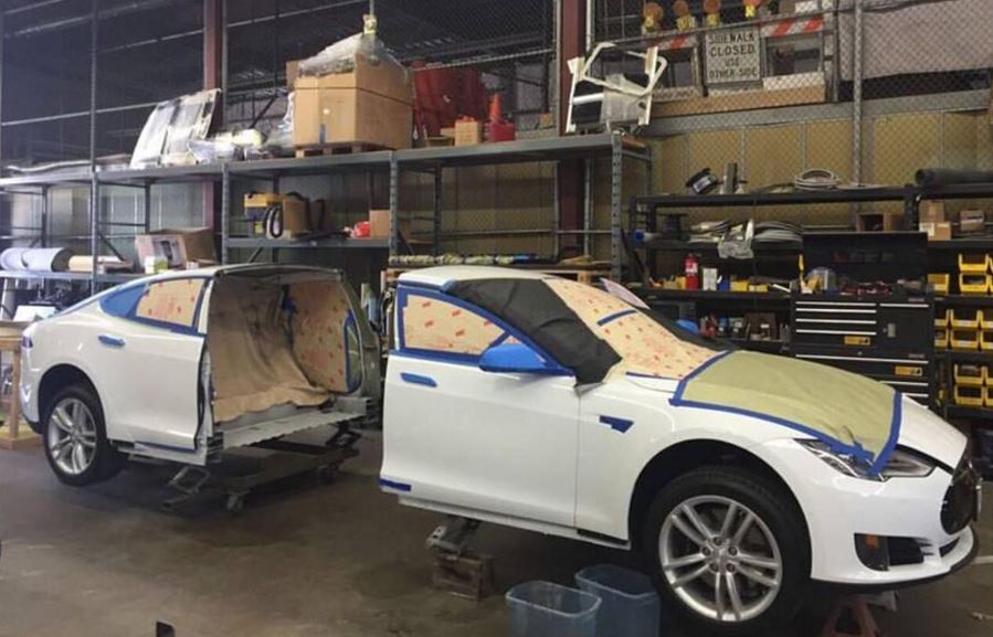 ¿Cortar un Tesla Model S por la mitad?: Tranquilo, es para un interesante proyecto…