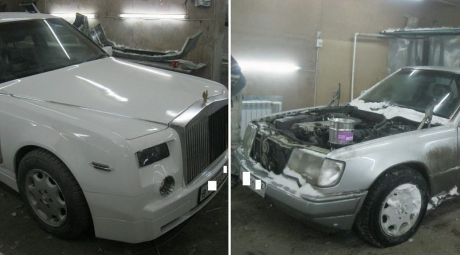 Made in Kazajistán: Convertir un Mercedes Clase E W124 en un Rolls Royce Phantom es posible…