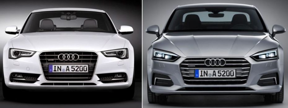 Comparación visual: Juzga tú mismo, esto es lo que ha cambiado el Audi A5 coupé