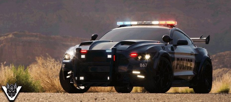 Barricade estrenará traje para la nueva película de Transformers: El Mustang de policía evoluciona