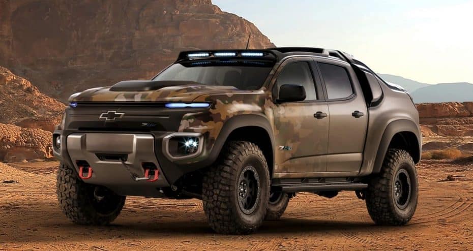 Chevrolet Colorado ZH2: El monstruoso 4×4 del ejército americano que funciona con hidrógeno