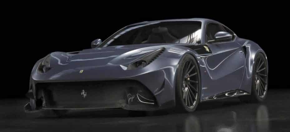 ¿Un extraño Ferrari F12 fabricado en fibra de carbono? Existe y tiene acento español