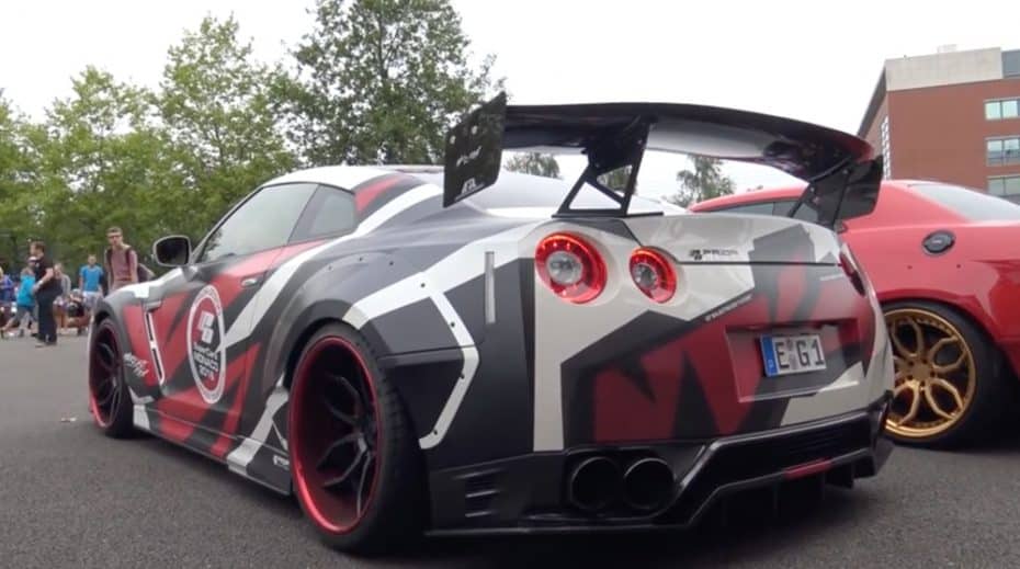 [Vídeo] ¡Atento a este llamativo Nissan GT-R de 760 CV! Espero que no te suene la chica que va dentro